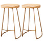 Contemporary Solid Wood Matte Finish Barstool Footrest Backless Stool Wood 2 Piece Set Clearhalo 'Bar Furniture' 'Bar Stools' 'bar_stools' 'furn' 'furn_bar_stools' 'Furniture' 'furniture_bar_stools' 'Kitchen & Dining Furniture' 4910964