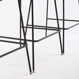 Industrial Matte Finish Leather Barstool Footrest Home Stool Clearhalo 'Bar Furniture' 'Bar Stools' 'bar_stools' 'furn' 'furn_bar_stools' 'Furniture' 'furniture_bar_stools' 'Kitchen & Dining Furniture' 4911030