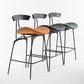 Industrial Matte Finish Leather Barstool Footrest Home Stool Clearhalo 'Bar Furniture' 'Bar Stools' 'bar_stools' 'furn' 'furn_bar_stools' 'Furniture' 'furniture_bar_stools' 'Kitchen & Dining Furniture' 4911035