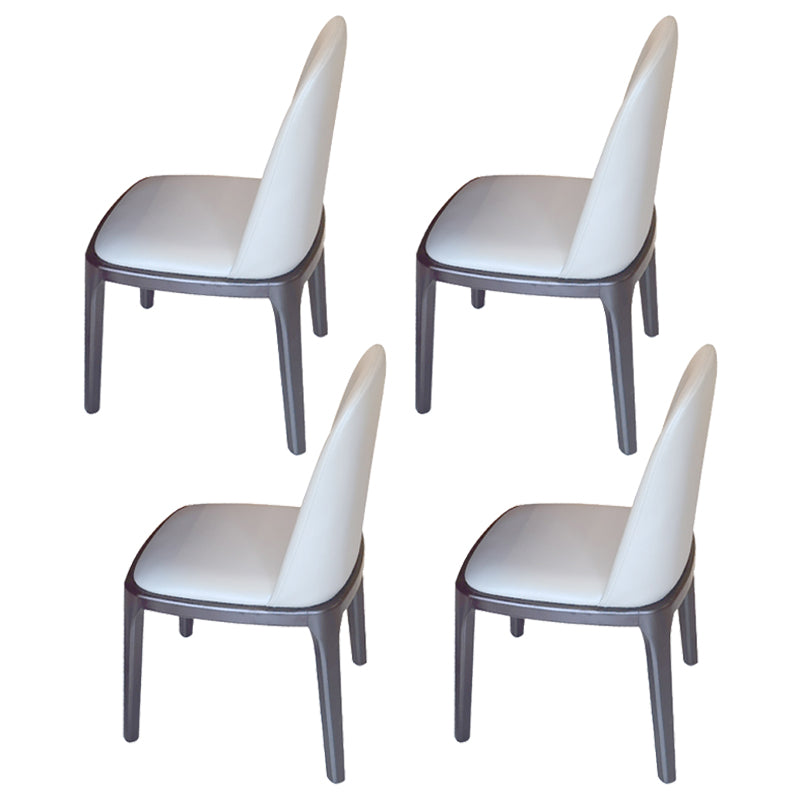 Modern 1/4/5/7 Pieces Dining Table Set with Grey Sintered Stone Top Scalable Dinette Set 4 White Chairs Clearhalo 'Dining Room Sets' 'Dining Tables & Seating' 'dining_room_set' 'furn' 'furn_dining_room_set' 'Furniture' 'furniture_dining_room_set' 'Kitchen & Dining Furniture' 4911058