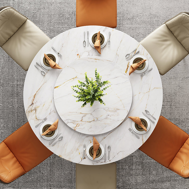 1/4/5/7 Pieces Dining Chairs Set Sintered Stone Table Set Rectangle Table Clearhalo 'Dining Room Sets' 'Dining Tables & Seating' 'dining_room_set' 'furn' 'furn_dining_room_set' 'Furniture' 'furniture_dining_room_set' 'Kitchen & Dining Furniture' 4911076