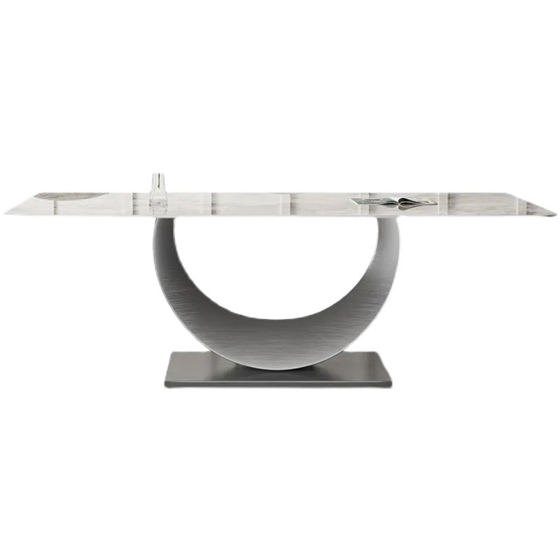 1/4/5/7/8 Pieces Modern Dining Room Set Rectangle Table Dining Set White 70.9"L x 35.4"W Clearhalo 'Dining Room Sets' 'Dining Tables & Seating' 'dining_room_set' 'furn' 'furn_dining_room_set' 'Furniture' 'furniture_dining_room_set' 'Kitchen & Dining Furniture' 4911109