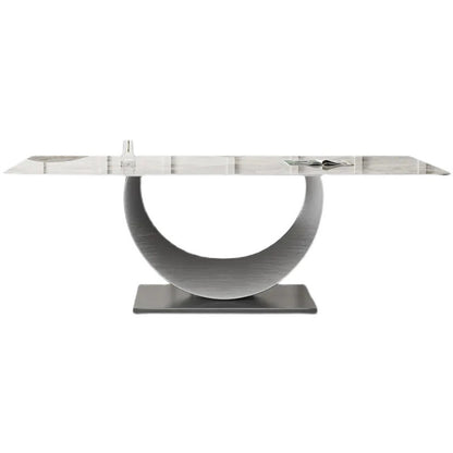 1/4/5/7/8 Pieces Modern Dining Room Set Rectangle Table Dining Set White 70.9"L x 35.4"W Clearhalo 'Dining Room Sets' 'Dining Tables & Seating' 'dining_room_set' 'furn' 'furn_dining_room_set' 'Furniture' 'furniture_dining_room_set' 'Kitchen & Dining Furniture' 4911109