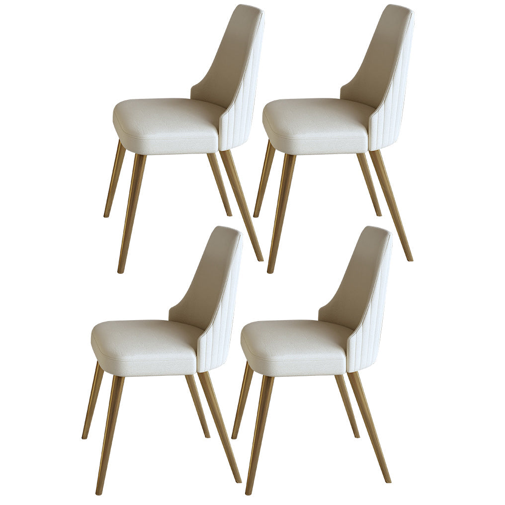 Nordic Style 1/4/5/7 Pieces Dining Sintered Stone Dining Table Set for Kitchen 4 Beige Chairs Clearhalo 'Dining Room Sets' 'Dining Tables & Seating' 'dining_room_set' 'furn' 'furn_dining_room_set' 'Furniture' 'furniture_dining_room_set' 'Kitchen & Dining Furniture' 4911132