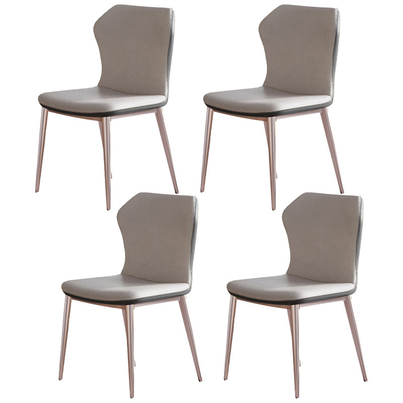 Designer Style 1/4/5/7 Pieces Dinette Set Rectangle Dining Table Set 4 White Chairs Clearhalo 'Dining Room Sets' 'Dining Tables & Seating' 'dining_room_set' 'furn' 'furn_dining_room_set' 'Furniture' 'furniture_dining_room_set' 'Kitchen & Dining Furniture' 4911169