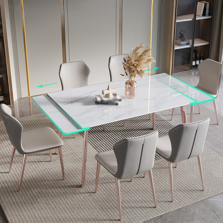 Designer Style 1/4/5/7 Pieces Dinette Set Rectangle Dining Table Set Clearhalo 'Dining Room Sets' 'Dining Tables & Seating' 'dining_room_set' 'furn' 'furn_dining_room_set' 'Furniture' 'furniture_dining_room_set' 'Kitchen & Dining Furniture' 4911171