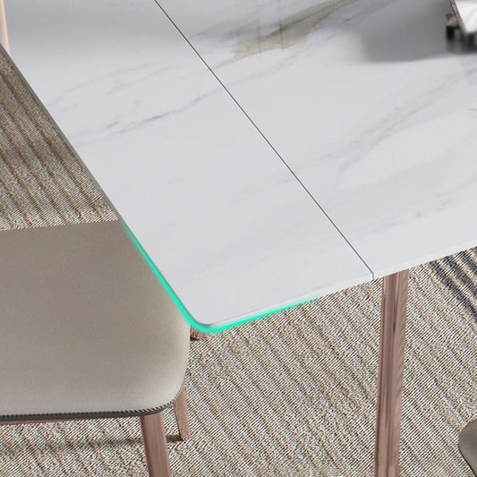 Designer Style 1/4/5/7 Pieces Dinette Set Rectangle Dining Table Set Clearhalo 'Dining Room Sets' 'Dining Tables & Seating' 'dining_room_set' 'furn' 'furn_dining_room_set' 'Furniture' 'furniture_dining_room_set' 'Kitchen & Dining Furniture' 4911174