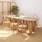 Modern 1/2/3/5/7 Pieces Rectangle Dining Set Solid Wood Dining Table with Chairs Clearhalo 'Dining Room Sets' 'Dining Tables & Seating' 'dining_room_set' 'furn' 'furn_dining_room_set' 'Furniture' 'furniture_dining_room_set' 'Kitchen & Dining Furniture' 4911185