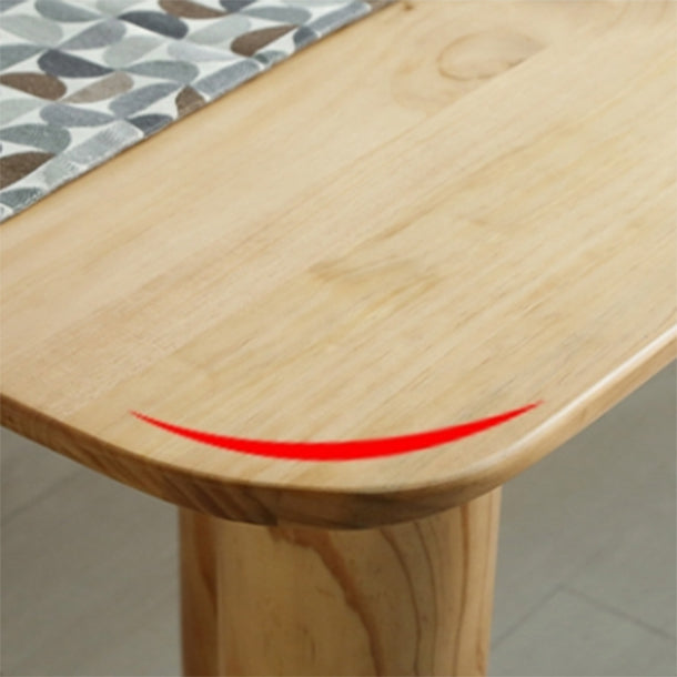 Modern 1/2/3/5/7 Pieces Rectangle Dining Set Solid Wood Dining Table with Chairs Clearhalo 'Dining Room Sets' 'Dining Tables & Seating' 'dining_room_set' 'furn' 'furn_dining_room_set' 'Furniture' 'furniture_dining_room_set' 'Kitchen & Dining Furniture' 4911195