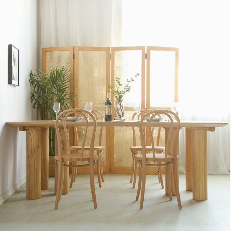 Modern 1/2/3/5/7 Pieces Rectangle Dining Set Solid Wood Dining Table with Chairs Clearhalo 'Dining Room Sets' 'Dining Tables & Seating' 'dining_room_set' 'furn' 'furn_dining_room_set' 'Furniture' 'furniture_dining_room_set' 'Kitchen & Dining Furniture' 4911198