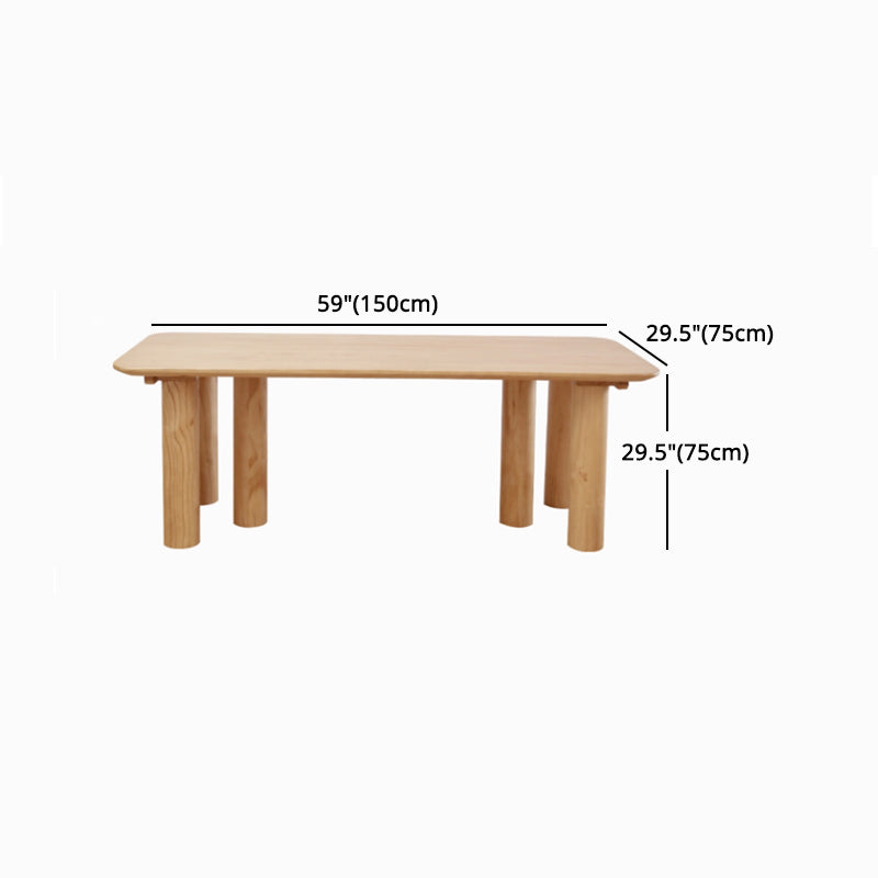Modern 1/2/3/5/7 Pieces Rectangle Dining Set Solid Wood Dining Table with Chairs Clearhalo 'Dining Room Sets' 'Dining Tables & Seating' 'dining_room_set' 'furn' 'furn_dining_room_set' 'Furniture' 'furniture_dining_room_set' 'Kitchen & Dining Furniture' 4911206
