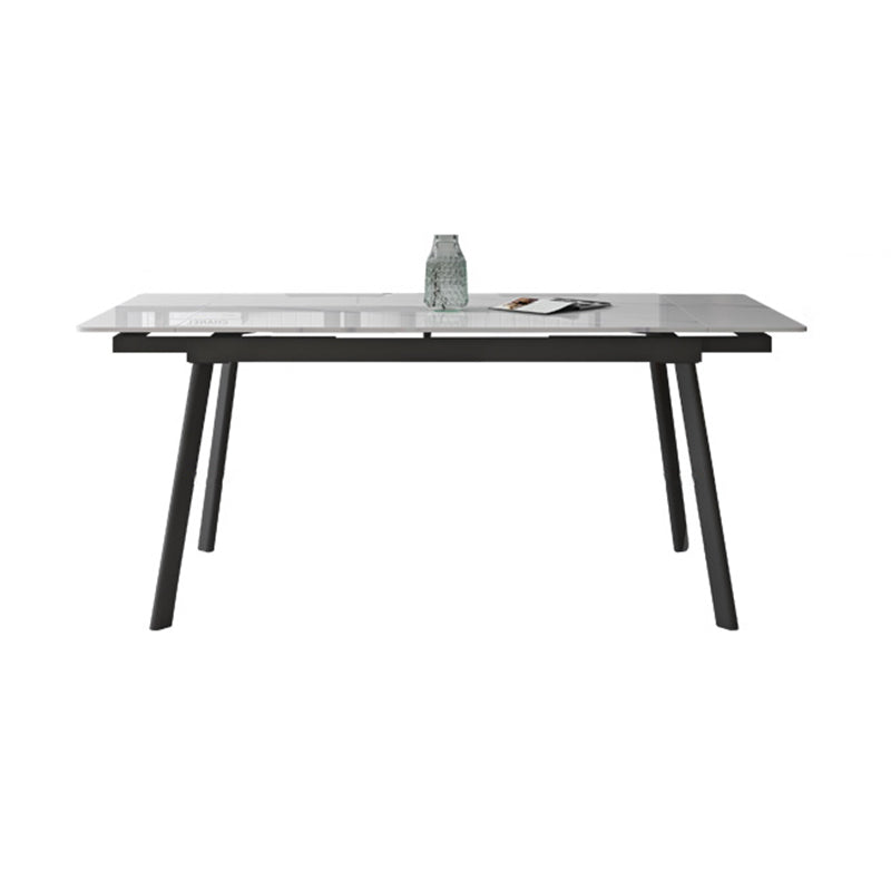 Modern 1/4/5/7 Pieces Dining Furniture Set Sintered Stone Dining Table Furniture White 55.1"L x 31.5"W Clearhalo 'Dining Room Sets' 'Dining Tables & Seating' 'dining_room_set' 'furn' 'furn_dining_room_set' 'Furniture' 'furniture_dining_room_set' 'Kitchen & Dining Furniture' 4911221