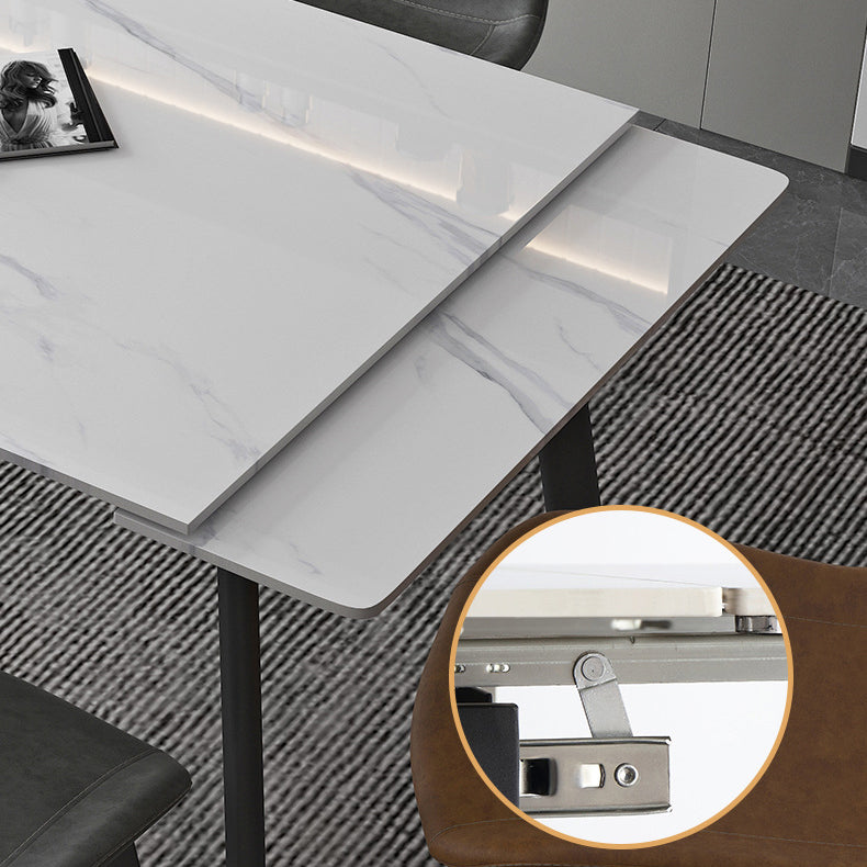 Modern 1/4/5/7 Pieces Dining Furniture Set Sintered Stone Dining Table Furniture Clearhalo 'Dining Room Sets' 'Dining Tables & Seating' 'dining_room_set' 'furn' 'furn_dining_room_set' 'Furniture' 'furniture_dining_room_set' 'Kitchen & Dining Furniture' 4911222