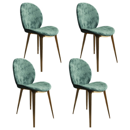 1/4/5/7 Pieces Dining Set Rectangle White Dining Table Set for Home Use 4 Green Chairs Clearhalo 'Dining Room Sets' 'Dining Tables & Seating' 'dining_room_set' 'furn' 'furn_dining_room_set' 'Furniture' 'furniture_dining_room_set' 'Kitchen & Dining Furniture' 4911269