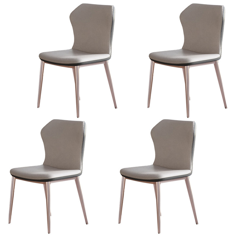 Modern 1/4/5/7 Pieces Rectangle Dinette Set with Sintered Stone Scalable Dining Table Set 4 White Chairs Clearhalo 'Dining Room Sets' 'Dining Tables & Seating' 'dining_room_set' 'furn' 'furn_dining_room_set' 'Furniture' 'furniture_dining_room_set' 'Kitchen & Dining Furniture' 4911357