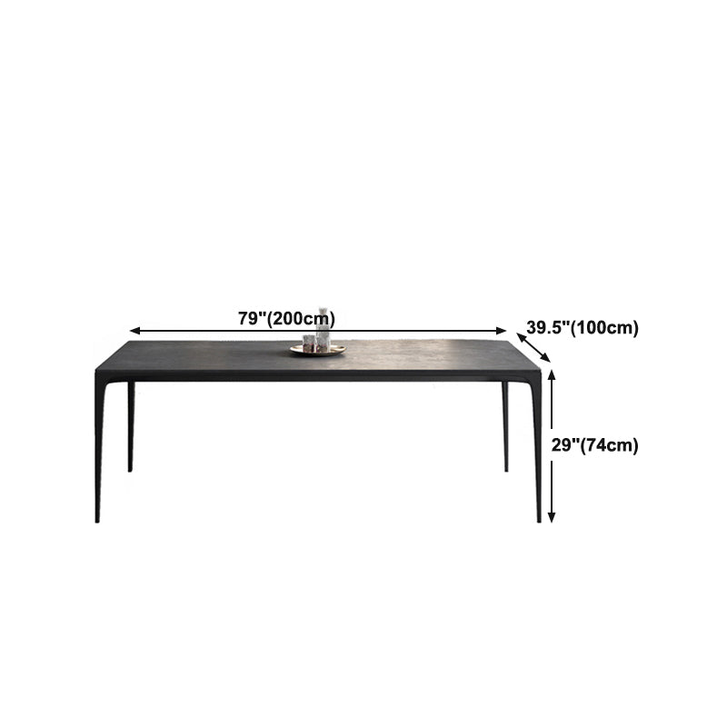 Designer Style 1/4/5/7 Pieces Dinette Set Sintered Stone Dining Set Clearhalo 'Dining Room Sets' 'Dining Tables & Seating' 'dining_room_set' 'furn' 'furn_dining_room_set' 'Furniture' 'furniture_dining_room_set' 'Kitchen & Dining Furniture' 4911382