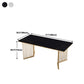Glam 1/5/7 Pieces Dining Set Rectangle Stone Dining Table for Dining Room Clearhalo 'Dining Room Sets' 'Dining Tables & Seating' 'dining_room_set' 'furn' 'furn_dining_room_set' 'Furniture' 'furniture_dining_room_set' 'Kitchen & Dining Furniture' 4911404