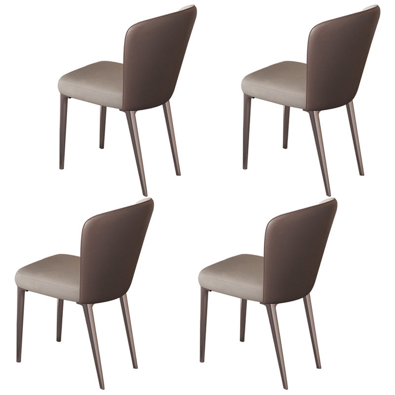 Modern 1/4/5/7 Pieces Scalable Dinette Set with Sintered Stone Rectangle Dining Table Set 4 Beige Chairs Clearhalo 'Dining Room Sets' 'Dining Tables & Seating' 'dining_room_set' 'furn' 'furn_dining_room_set' 'Furniture' 'furniture_dining_room_set' 'Kitchen & Dining Furniture' 4911409