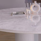 Modern Stone Dining Table Round Artificial Wood Table with Tripod Base Clearhalo 'Dining Tables & Seating' 'Dining Tables' 'dining_table' 'furn' 'furn_dining_table' 'Furniture' 'furniture_dining_table' 'Kitchen & Dining Furniture' 'kitchen' 'kitchen_dining_table' 4911450