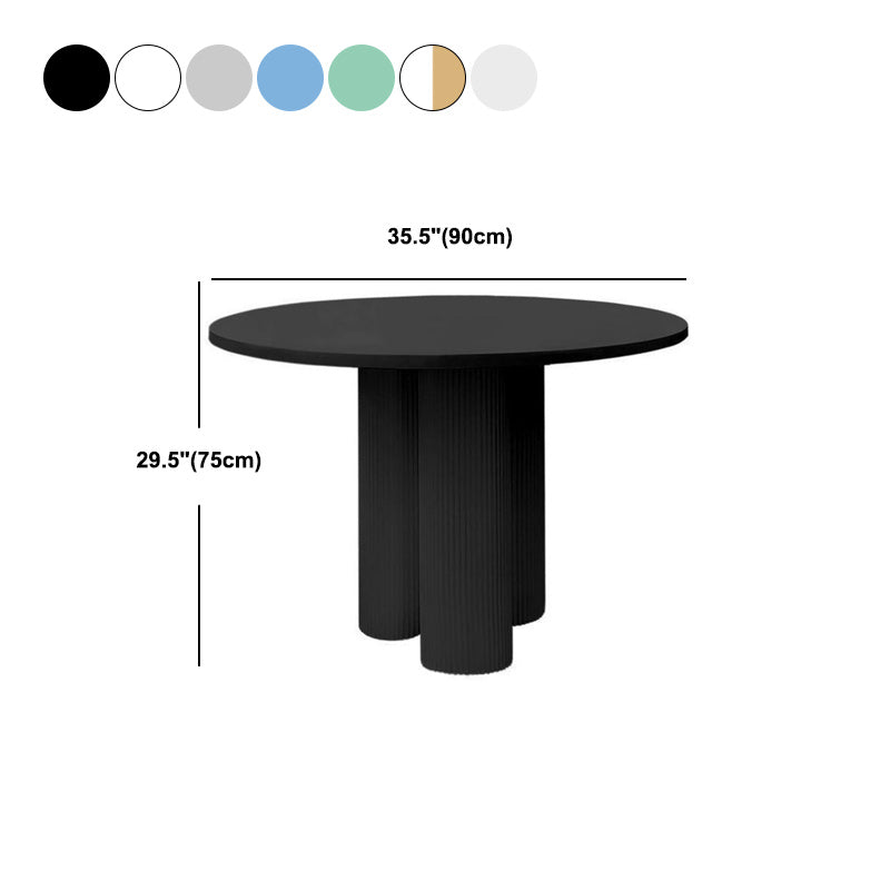 Modern Stone Dining Table Round Artificial Wood Table with Tripod Base Clearhalo 'Dining Tables & Seating' 'Dining Tables' 'dining_table' 'furn' 'furn_dining_table' 'Furniture' 'furniture_dining_table' 'Kitchen & Dining Furniture' 'kitchen' 'kitchen_dining_table' 4911453