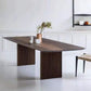 Rectangle Modern Dining Table Double Pedestal Table with Solid Wood Brown Without Chairs Clearhalo 'Dining Tables & Seating' 'Dining Tables' 'dining_table' 'furn' 'furn_dining_table' 'Furniture' 'furniture_dining_table' 'Kitchen & Dining Furniture' 'kitchen' 'kitchen_dining_table' 4911471