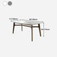 Mid-century Dining Table Rectangle 4-foot Solid Wood Table with Stone Top Clearhalo 'Dining Tables & Seating' 'Dining Tables' 'dining_table' 'furn' 'furn_dining_table' 'Furniture' 'furniture_dining_table' 'Kitchen & Dining Furniture' 'kitchen' 'kitchen_dining_table' 4911496