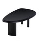 Solid Wood Dining Table Free Form Furniture for Home with Tripod Base Black Without Chairs Clearhalo 'Dining Tables & Seating' 'Dining Tables' 'dining_table' 'furn' 'furn_dining_table' 'Furniture' 'furniture_dining_table' 'Kitchen & Dining Furniture' 'kitchen' 'kitchen_dining_table' 4911507