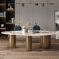 Traditional Luxury Oval Dining Site Table Gold Tripod Base Dining Table Clearhalo 'Dining Tables & Seating' 'Dining Tables' 'dining_table' 'furn' 'furn_dining_table' 'Furniture' 'furniture_dining_table' 'Kitchen & Dining Furniture' 'kitchen' 'kitchen_dining_table' 4911526