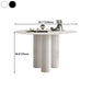 Round Dining Table Stone Top Dining Table with MDF Base for Dining Room Clearhalo 'Dining Tables & Seating' 'Dining Tables' 'dining_table' 'furn' 'furn_dining_table' 'Furniture' 'furniture_dining_table' 'Kitchen & Dining Furniture' 'kitchen' 'kitchen_dining_table' 4911597