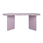 Free Form Solid Wood Dining Table Double Pedestal Furniture in Matte Finish Violet Without Chairs Clearhalo 'Dining Tables & Seating' 'Dining Tables' 'dining_table' 'furn' 'furn_dining_table' 'Furniture' 'furniture_dining_table' 'Kitchen & Dining Furniture' 'kitchen' 'kitchen_dining_table' 4911602