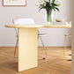 Free Form Solid Wood Dining Table Double Pedestal Furniture in Matte Finish Clearhalo 'Dining Tables & Seating' 'Dining Tables' 'dining_table' 'furn' 'furn_dining_table' 'Furniture' 'furniture_dining_table' 'Kitchen & Dining Furniture' 'kitchen' 'kitchen_dining_table' 4911606