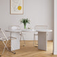 Free Form Solid Wood Dining Table Double Pedestal Furniture in Matte Finish Clearhalo 'Dining Tables & Seating' 'Dining Tables' 'dining_table' 'furn' 'furn_dining_table' 'Furniture' 'furniture_dining_table' 'Kitchen & Dining Furniture' 'kitchen' 'kitchen_dining_table' 4911611