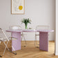 Free Form Solid Wood Dining Table Double Pedestal Furniture in Matte Finish Clearhalo 'Dining Tables & Seating' 'Dining Tables' 'dining_table' 'furn' 'furn_dining_table' 'Furniture' 'furniture_dining_table' 'Kitchen & Dining Furniture' 'kitchen' 'kitchen_dining_table' 4911612