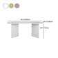 Free Form Solid Wood Dining Table Double Pedestal Furniture in Matte Finish Clearhalo 'Dining Tables & Seating' 'Dining Tables' 'dining_table' 'furn' 'furn_dining_table' 'Furniture' 'furniture_dining_table' 'Kitchen & Dining Furniture' 'kitchen' 'kitchen_dining_table' 4911615