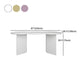 Free Form Solid Wood Dining Table Double Pedestal Furniture in Matte Finish Clearhalo 'Dining Tables & Seating' 'Dining Tables' 'dining_table' 'furn' 'furn_dining_table' 'Furniture' 'furniture_dining_table' 'Kitchen & Dining Furniture' 'kitchen' 'kitchen_dining_table' 4911616