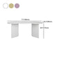 Free Form Solid Wood Dining Table Double Pedestal Furniture in Matte Finish Clearhalo 'Dining Tables & Seating' 'Dining Tables' 'dining_table' 'furn' 'furn_dining_table' 'Furniture' 'furniture_dining_table' 'Kitchen & Dining Furniture' 'kitchen' 'kitchen_dining_table' 4911618