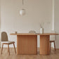 Solid Wood Dining Table Oval Double Pedestal Brown Furniture for Restaurant Brown Without Chairs Clearhalo 'Dining Tables & Seating' 'Dining Tables' 'dining_table' 'furn' 'furn_dining_table' 'Furniture' 'furniture_dining_table' 'Kitchen & Dining Furniture' 'kitchen' 'kitchen_dining_table' 4911622