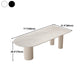 Kitchen Dining Table Modern Stone Dining Table in White and Black Clearhalo 'Dining Tables & Seating' 'Dining Tables' 'dining_table' 'furn' 'furn_dining_table' 'Furniture' 'furniture_dining_table' 'Kitchen & Dining Furniture' 'kitchen' 'kitchen_dining_table' 4911644