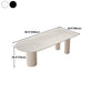 Kitchen Dining Table Modern Stone Dining Table in White and Black Clearhalo 'Dining Tables & Seating' 'Dining Tables' 'dining_table' 'furn' 'furn_dining_table' 'Furniture' 'furniture_dining_table' 'Kitchen & Dining Furniture' 'kitchen' 'kitchen_dining_table' 4911647