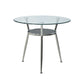Metal Modern Round Indoor Table Glass Top Table for Kitchen and Dining Room Clearhalo 'Dining Tables & Seating' 'Dining Tables' 'dining_table' 'furn' 'furn_dining_table' 'Furniture' 'furniture_dining_table' 'Kitchen & Dining Furniture' 'kitchen' 'kitchen_dining_table' 4911707