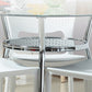 Metal Modern Round Indoor Table Glass Top Table for Kitchen and Dining Room Clearhalo 'Dining Tables & Seating' 'Dining Tables' 'dining_table' 'furn' 'furn_dining_table' 'Furniture' 'furniture_dining_table' 'Kitchen & Dining Furniture' 'kitchen' 'kitchen_dining_table' 4911711