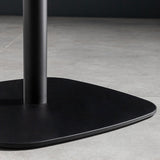 21-inch Metal Industrial Dining Table Square Pine Solid Wood Top Table with Pedestal Clearhalo 'Dining Tables & Seating' 'Dining Tables' 'dining_table' 'furn' 'furn_dining_table' 'Furniture' 'furniture_dining_table' 'Kitchen & Dining Furniture' 'kitchen' 'kitchen_dining_table' 4911738