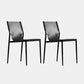 Contemporary Dining Leather Chair Armless Side Chair for Home Use Black 2 Piece Set Clearhalo 'Dining Chairs' 'Dining Tables & Seating' 'dining_chair' 'furn' 'furn_dining_chair' 'Furniture' 'furniture_dining_chair' 'Kitchen & Dining Furniture' 4911817