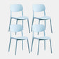 Scandinavian Plastic Dining Armless Chair Open Back Side Chairs for Home Green 4 Piece Set Clearhalo 'Dining Chairs' 'Dining Tables & Seating' 'dining_chair' 'furn' 'furn_dining_chair' 'Furniture' 'furniture_dining_chair' 'Kitchen & Dining Furniture' 4911845