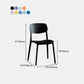 Scandinavian Plastic Dining Armless Chair Open Back Side Chairs for Home Clearhalo 'Dining Chairs' 'Dining Tables & Seating' 'dining_chair' 'furn' 'furn_dining_chair' 'Furniture' 'furniture_dining_chair' 'Kitchen & Dining Furniture' 4911847