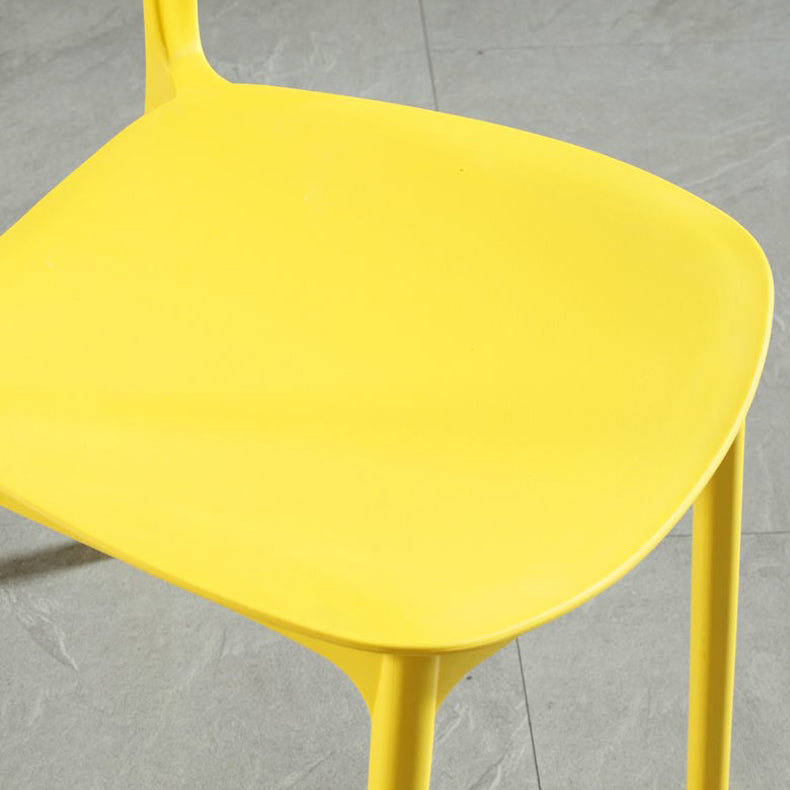 Nordic Chair Dining Armless Chairs for Kitchen with Plastic Legs Clearhalo 'Dining Chairs' 'Dining Tables & Seating' 'dining_chair' 'furn' 'furn_dining_chair' 'Furniture' 'furniture_dining_chair' 'Kitchen & Dining Furniture' 4911859