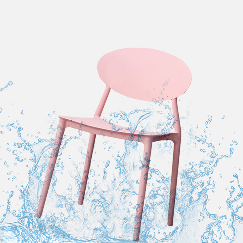 Nordic Chairs Dining Armless Chairs for Kitchen with Plastic Legs Clearhalo 'Dining Chairs' 'Dining Tables & Seating' 'dining_chair' 'furn' 'furn_dining_chair' 'Furniture' 'furniture_dining_chair' 'Kitchen & Dining Furniture' 4911885