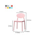 Nordic Chairs Dining Armless Chairs for Kitchen with Plastic Legs Clearhalo 'Dining Chairs' 'Dining Tables & Seating' 'dining_chair' 'furn' 'furn_dining_chair' 'Furniture' 'furniture_dining_chair' 'Kitchen & Dining Furniture' 4911886