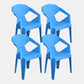 Nordic Chairs Dining Arm Chairs for Kitchen with Plastic Legs Sky Blue 4 Piece Set Clearhalo 'Dining Chairs' 'Dining Tables & Seating' 'dining_chair' 'furn' 'furn_dining_chair' 'Furniture' 'furniture_dining_chair' 'Kitchen & Dining Furniture' 4911893