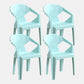 Nordic Chairs Dining Arm Chairs for Kitchen with Plastic Legs Light Green 4 Piece Set Clearhalo 'Dining Chairs' 'Dining Tables & Seating' 'dining_chair' 'furn' 'furn_dining_chair' 'Furniture' 'furniture_dining_chair' 'Kitchen & Dining Furniture' 4911896